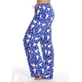 thumbnail image 2 of Just Love Women's Plush Pajama Pants - Soft and Cozy Lounge Pants in Petite to Plus Sizes (Royal - Snowman, 3X), 2 of 3