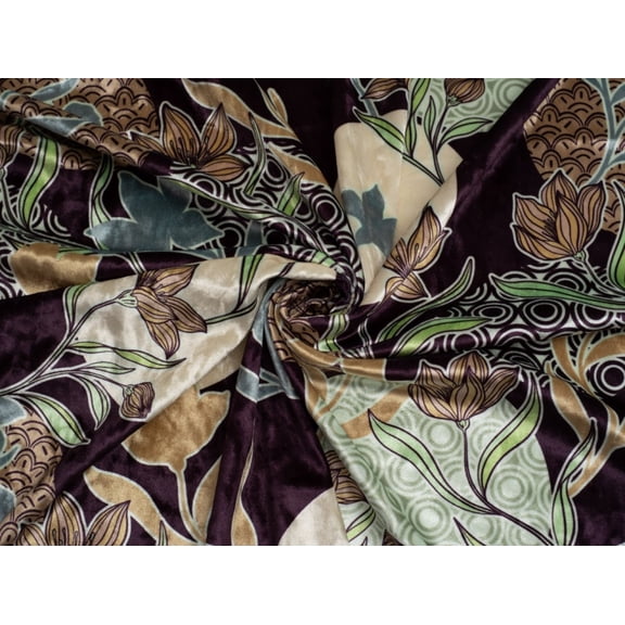 Minerva Exclusive Tranquil Moment Crush Velvet Stretch Knit Fabric - per yard