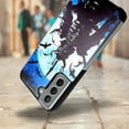 thumbnail image 2 of DALUX Hybrid Slim Phone Case Compatible with Galaxy S21 Plus 5G / S21+ 5G (2021) 6.7 inch - Blue Crow Warrior, 2 of 2