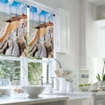 thumbnail image 2 of LALILO Kitchen Curtains and Valances Set of 3 36" And Stone Window Treatment Tiers for Window Decor, 2 of 5