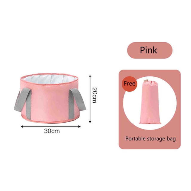 Xihbxyly Cubo Apilable para Pies, Portátil, de Viaje, con Aislamiento Térmico, a Prueba de Fugas, para Baño de Pies, Lavabo para Piernas para El Hogar