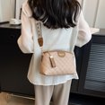 thumbnail image 1 of Bolso de viaje para mujer Bolso de teléfono móvil de moda de cuero PU Bolso de diseñador con correas anchas, 1 of 7