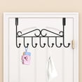 thumbnail image 2 of Fiudx Perchero para Puerta, Versátil, de Acero Resistente, Ahorra Espacio, Duradero para Baño o Dormitorio, Fácil de Instalar, 41,7 X 22,2 X 5 Cm., 2 of 7
