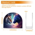 thumbnail image 3 of Tiger Wolf Napkin Holder for Table Clear Napkin Stand Paper Holder Acrylic Organizer Dispenser Napkins for Dinner Kitchen Restaurant Room, 3 of 8