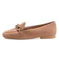 thumbnail image 2 of FSJ Women Closed Toe Chains Loafers Slip on Chunky Low Heeled Flats Comfortable Daily Dress Outdoor Shoes Size 7 Burlywood, 2 of 5