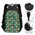 thumbnail image 3 of Disketp Cartoon Turkey Travel Laptop Backpack, Laptops Backpack with USB Charging Port, Water Resistant Computer Bag Gift for Men & Women, 3 of 7