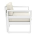 thumbnail image 5 of Mykonos Club Seating Set 3 piece White with Sunbrella Natural Cushion, 5 of 5