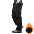 thumbnail image 5 of Cargo Pants for Men 2025 Fall Winter Lined Straight Leg Casual Outdoor Work Pants with Pockets Mens Trousers, 5 of 7