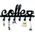 thumbnail image 1 of CHOK Hook Hanger Wall Key Holder Metal Decorative Mounted Coat Hanger with Key Shape Design Organizer Rack with 6 Hooks for Wall Bathroom Kitchen Entryway, 1 of 9