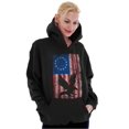 thumbnail image 3 of Bald Eagle American Colonies USA Flag Hoodie Sweatshirt Women Men Brisco Brands M, 3 of 6