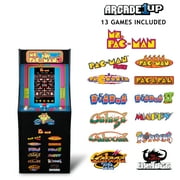 Arcade1Up السيدة PAC - MAN Classic SE Arcade Machine – 4 - خزانة القدم، 13 ألعاب فيديو كلاسيكية، 15.6” IPS Display، تجميع سهل، مثالي للألعاب المنزلية