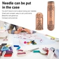 thumbnail image 6 of NFTIGB Portable Zinc Alloy Embroidery Sewing Needles Case Vintage Hand Needle Storage Tube Holder Rose Gold 3.5 inches / 8.8 cm, 6 of 9