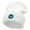 White, variant on Blue Flower Embroidered 12 inch Acrylic Cuffed Long Beanie - White OSFM