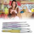 thumbnail image 2 of Tizuqe 8mm-20mm Ergonomic Crochet Needle Soft Handle Crochet Hook for Beginner, 2 of 11