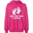 thumbnail image 2 of OXI Hoodie Sweatshirt - Hide And Seek Champion, Basic Casual Hoodie for Men's and Women Fleece Hoodie Long Sleeve - Heliconia Medium, 2 of 3