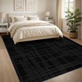 thumbnail image 3 of ODIKA 8'x10' Washable Area Rug Durable, Non-Slip Minimalist Crossing Lines Alfombra Modern Asymmetric Layout Decor for Living Room, Under Sectional, Family, 3 of 7