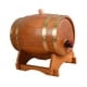 thumbnail image 5 of Dispensador de bebidas en barril de whisky, equipo de almacenamiento de cerveza de madera con soporte, contenedor de cubo de barril de whisky para, 5 of 9