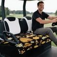 thumbnail image 5 of chaqlin Honeycomb Bee Golf Cart Seat Soft, for Sports, Golf Cart Seat Covers, Compatible with EZGO Club Car DS Precedent, 5 of 8