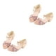 thumbnail image 4 of Sonducket Zapatos con purpurina para niñas, fiesta de Ballet para niños, zapatos con punta abierta de cristal, sandalias de tacones altos de Type18 NO18, 4 of 6