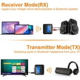 thumbnail image 3 of Bluetooth Transmitter Receiver for TV, Bluetooth Receiver for Home Stereo with RCA 3.5mm AUX & Display, Music Audio Adapter for Headphones/Speakers/Airplane/Home Theater/PC/Car, with TF Card Output, 3 of 8