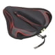 thumbnail image 1 of Funda de asiento de bicicleta, cojín de sillín con gran almohadilla de gel cómoda y sobredimensionada para hombres y mujeres, bicicletas estáticas, roja, 1 of 7