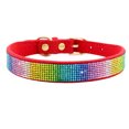 thumbnail image 2 of Flmtop Collier pour Animaux de Compagnie avec Strass Résistant à l'Usure Collier de Mode Brillant pour Petits Moyens Grands Chiens Rouge, 2 of 9