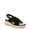 Black Microfiber, variant on Womens Ember Espadrille Sandal Black 7.5M