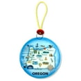 thumbnail image 4 of Ruth's Ethical Goods Oregon State Map Christmas Tree Ornament - Art Glass Light Catcher, 4 of 5