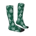 thumbnail image 3 of Picia Women Crew Soft Moisture-wicking Socks Christmas Trees Pattern Design Cotton Socks, One Size fit All, 3 of 9