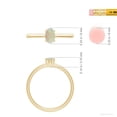 thumbnail image 5 of Angara Natural Opal Ring - Classic Solitaire Oval Opal Promise Ring for Women | October Birthstone Jewelry | 14K Yellow Gold Opal Ring (Ring Size = 3.5), 5 of 9