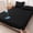 Black, variant on Waterproof Quilted Mattress Protector, Ultra-Soft Fitted Mattress Pad with Deep Pockets, Breathable Cover for Bedroom & Dorm ,Black
