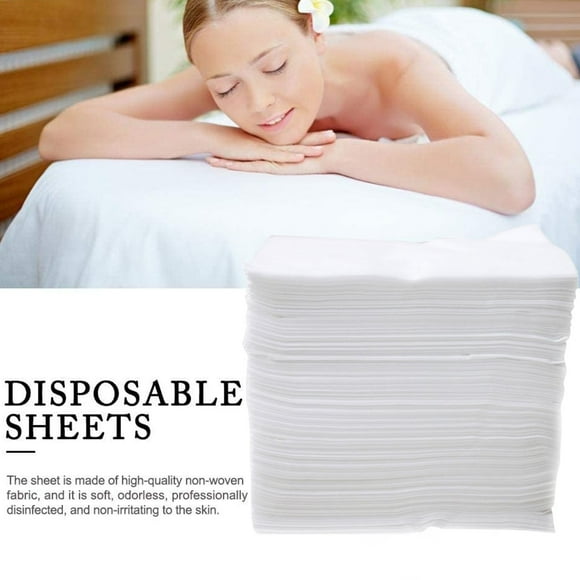 100pc Disposable Sheets Non Woven Fabric Spa Sheets Not Thick Bed Cover Silk Sheets Set with Comforter Twister Bed Sheets Satin Bed Sheets Set Flannel Sheet Size Thermal Sheets Size Bed Sheets Hotel