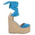 thumbnail image 2 of Apargata Puntal De Plataforma Con Yute Valeria Lona Premium Azul Para Mujer, 2 of 5