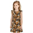 thumbnail image 1 of Gaeub Pyjamas Imprimés Chiens de Différentes Races pour Filles, Vêtements de Nuit Confortables, Robe de Nuit Imprimée pour Dormir, Vêtements de Détente, Fêtes-Petit, 1 of 6
