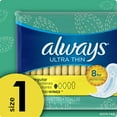 thumbnail image 2 of Ultra Thin Size 1, Regular Absorbency Feminine Pads without Wings, Unscented, 44 count - Pack of 3 (132 Total Count) (Packaging May Vary), Are you sure you're getting.., By Always, 2 of 8