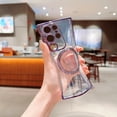 thumbnail image 7 of ELEHOLD Plating Clear Case for Samsung Galaxy S24 Plus Slim Thin Lightweight Soft Flexible TPU Rubber Cover Compatible with Mag Safe Shockproof Case for Galaxy S24 Plus,Silver, 7 of 7