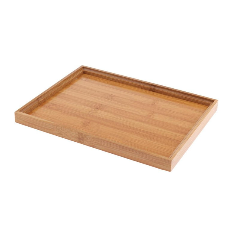 Buy gaeruite Classic Rectangular Solid Beech Wood Serving Tray Tableware -  Dinner Plate Serving Tray Handcrafted Decorative Trays Wooden Food Tray  Online at desertcartEcuador