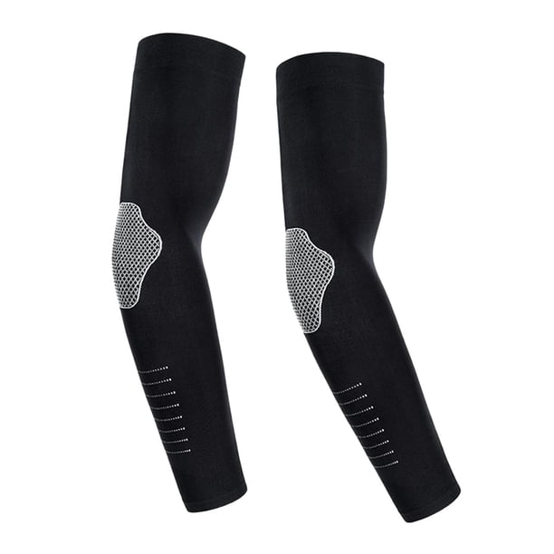 Manga de Hielo de Codo para Hombres Al Aire Libre Ciclismo Protección Solar, Secado de Verano Respirable Protector de Codo de Nylon Hielo Mangas de Seda