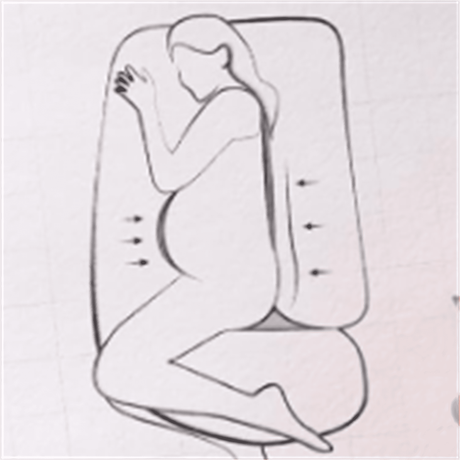 Pregnancy Pillows for Sleeping, U Shaped Full Body Maternity Pillow for Side Sleeping - Support for Back, Legs, Belly, HIPS, 57 Inch, Pink