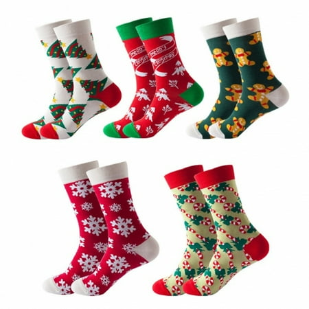 

Colorful Christmas Socks 3-Pack Women s size 5-11 Crew Socks