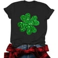 thumbnail image 5 of Babysbule St. Patrick's Day Print Short Sleeve O-Neck T-Shirts & Blouse (Women's), 5 of 8