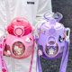 thumbnail image 3 of Venta al por mayor Kawaii Hello Kitty Sanrio botella de agua de dibujos animados de gran capacidad vasos de paja de plástico para niños regalos del día taza de agua, 3 of 4
