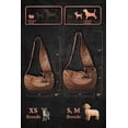 thumbnail image 4 of Mochila portabebés para perros NOAH & PAW, ajustable, de piel vegana, 2,2 a 8 kg, 4 of 9