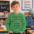 thumbnail image 2 of JIAYUE Boys Crew Neck Sweatshirt Dinosaur Alphabet Graphic Print Long Sleeve Pullover Tops for Festival Gathering,13-14 Years, 2 of 4