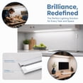thumbnail image 6 of Under Cabinet LED Lights, 4 Pack Ultra Bright Under Counter Lighting with ON/Off Switch, Linkable Kitchen Light Bars for Closet, Workbench, 6 of 14