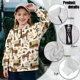 thumbnail image 6 of Uorisanigo Quarter Zip Pullover Sweatshirts for Teen Girls, Casual Long Sleeve Zipper Sweatshirts, Vintage Horse Print School Athletic Pullover Jackets for Vacation Shopping Exercise Wear, 6 of 7