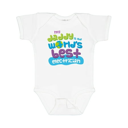 

Inktastic World’s Best Electrician Daddy Gift Baby Boy or Baby Girl Bodysuit