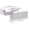 thumbnail image 2 of vidaXL Garden Sofa Set Black, Cream White, 2 of 10