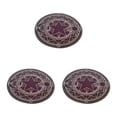 thumbnail image 1 of ZheElen Cartoon Rug - Classic Style Easy To Clean Non-toxic Anti-skid Particles Safe Round Carpet Yellow Line Starts 60cm 3Set, 1 of 6