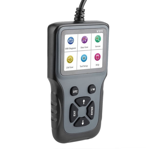 Herramienta De Diagnóstico Automotriz, Tamaño Compacto Cómodo De Usar Herramienta De Diagnóstico De Automóvil Pantalla LCD En Color Alto Rendimiento Para Automotriz Para